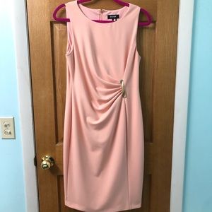 Peach Pink DKNY sz 8 Rouched Dress